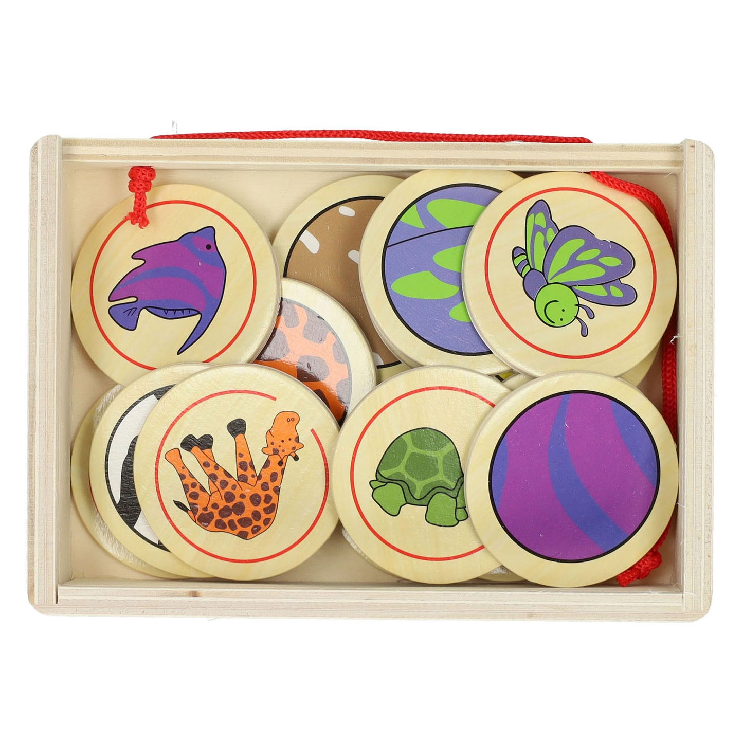 Memo spielen Tiere Holz, 20dlg.