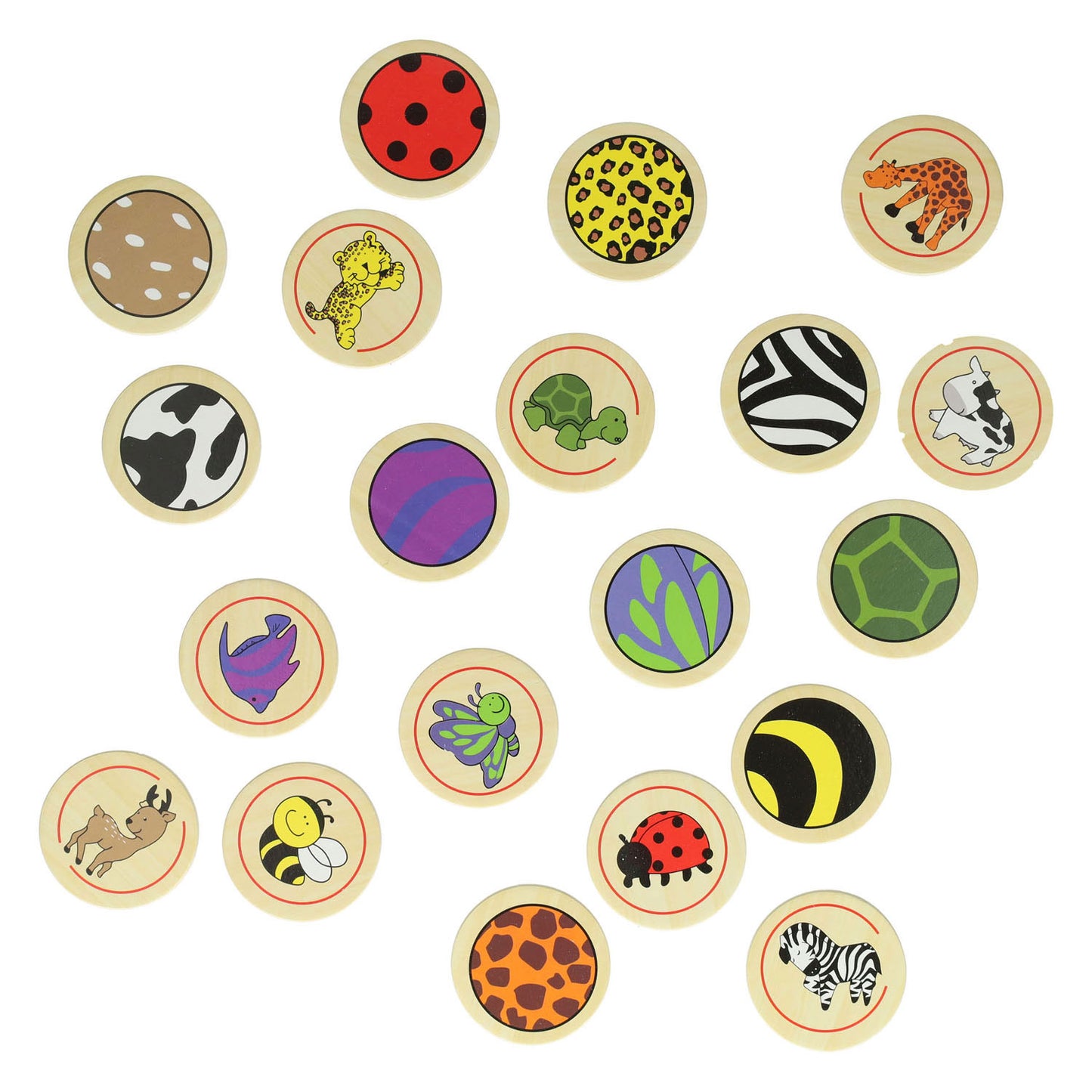 Memo spielen Tiere Holz, 20dlg.