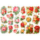 Creativ Company Vintage-Bilder, Rosen, Blatt 16,5x23,5 cm, 2 Blatt 1 Karton
