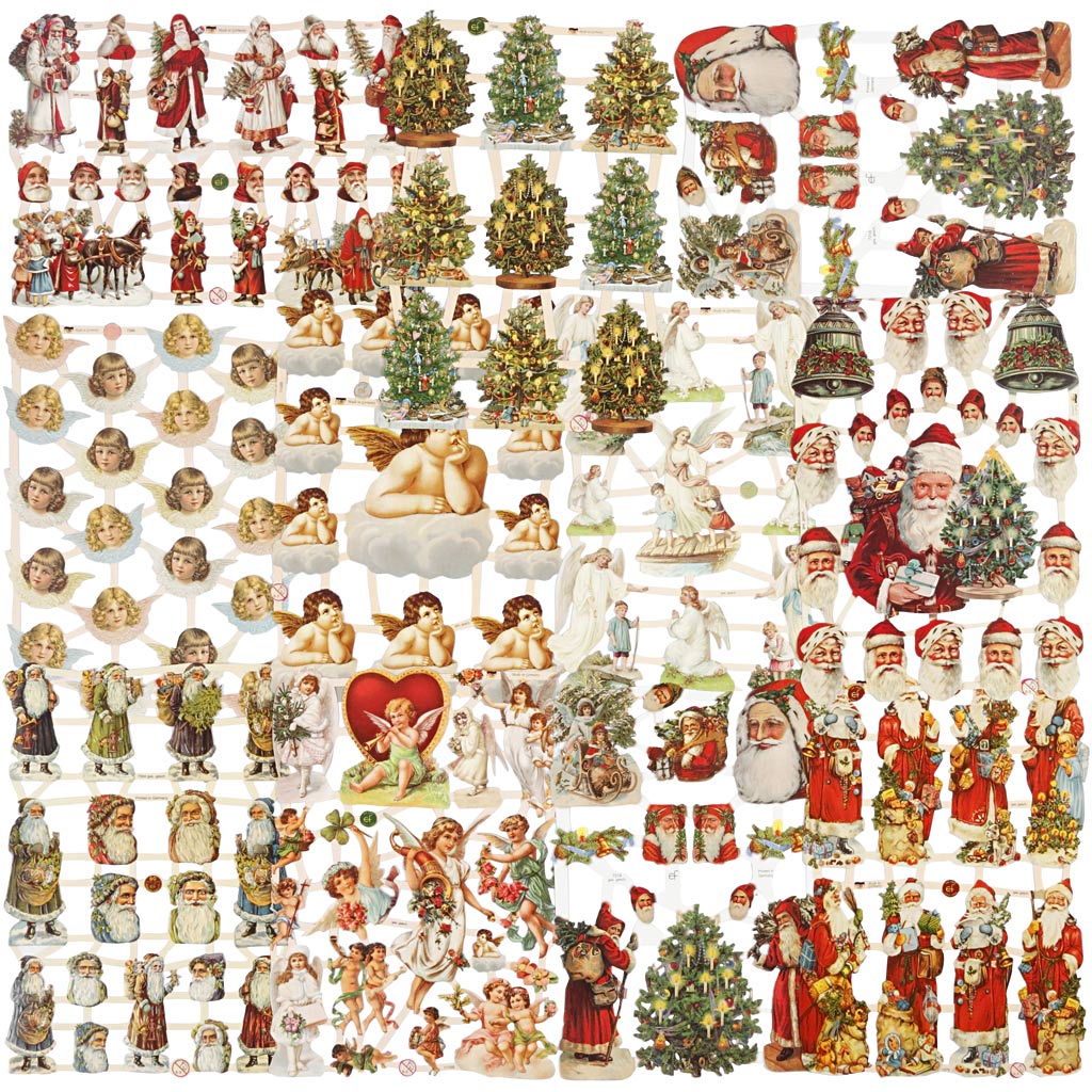 Creativ Company Vintage-Bilder, Weihnachten, Blatt 16,5x23,5 cm, 30 Blatt 1 Box