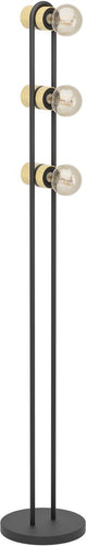 Eglo Chieveley Stehleuchte - E27 - 140,5 cm - schwarz|braun