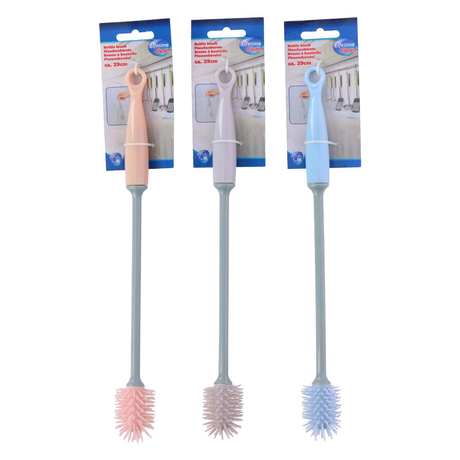 Lebensdauer sauberer Flaschenbürste 29 cm 3 Assorti