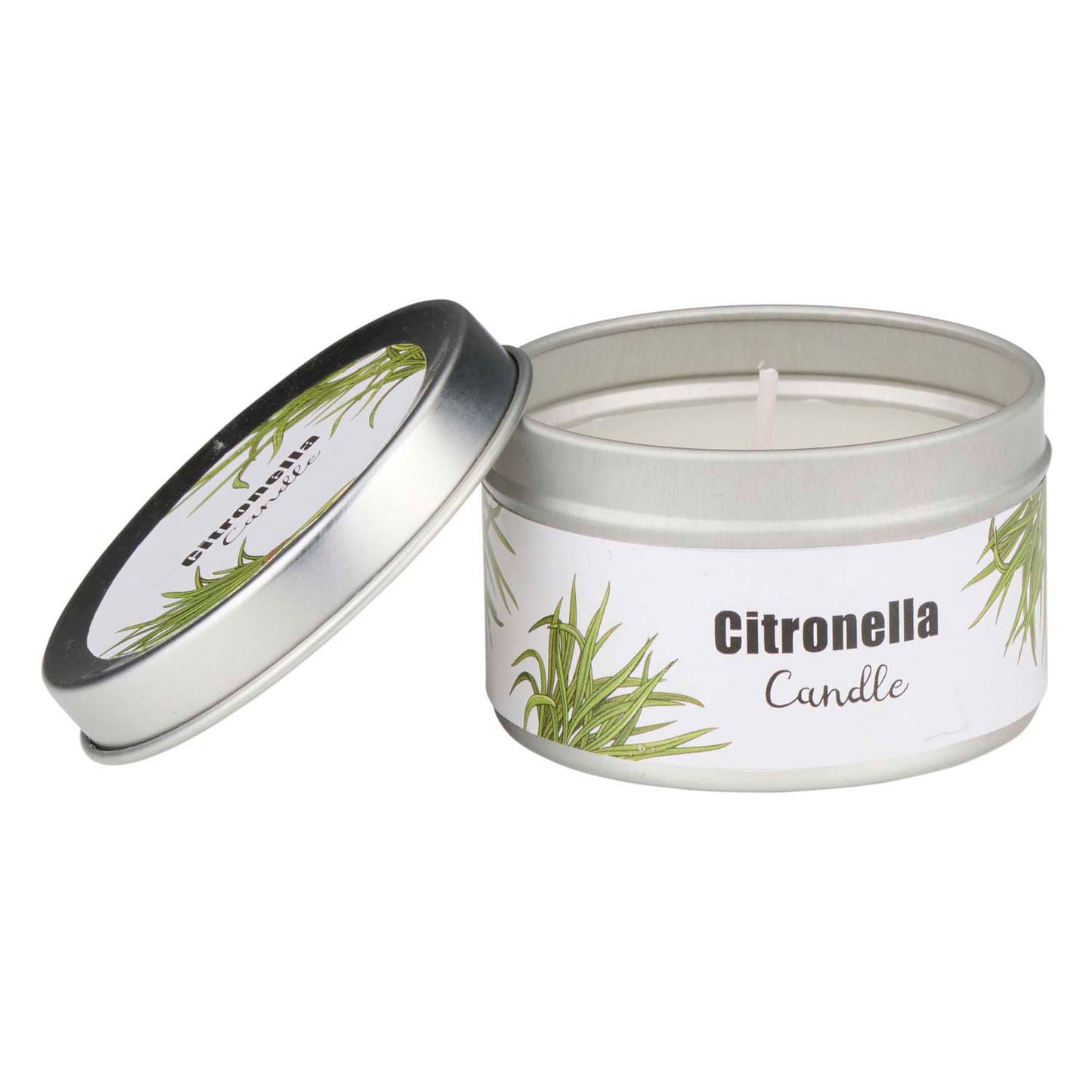 Citronella-Kerze draußen