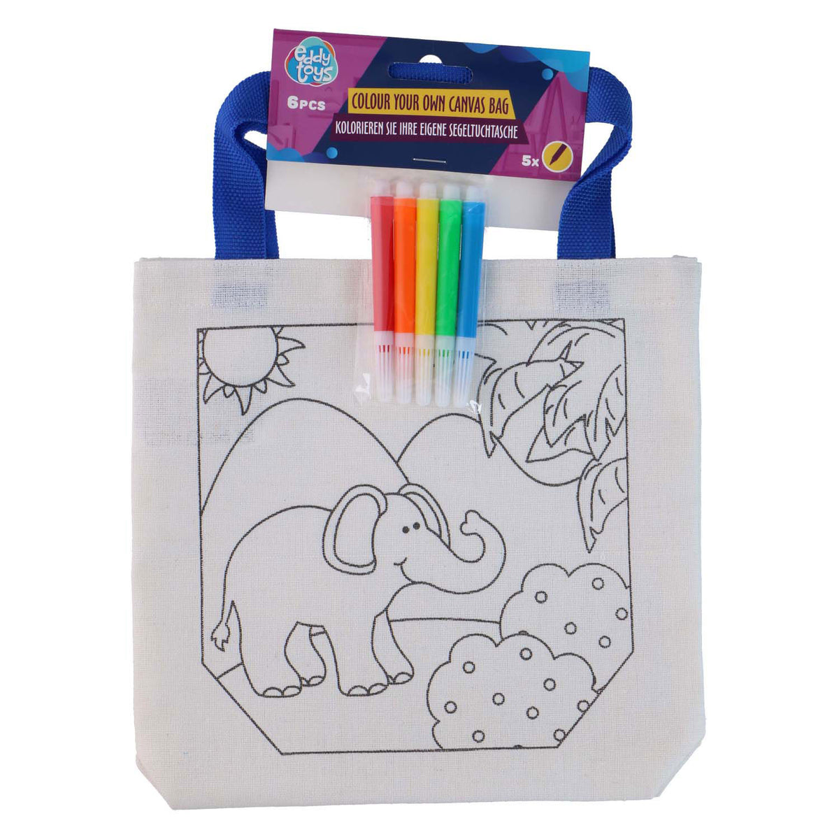 Baumwolltasche mit 5 Markern