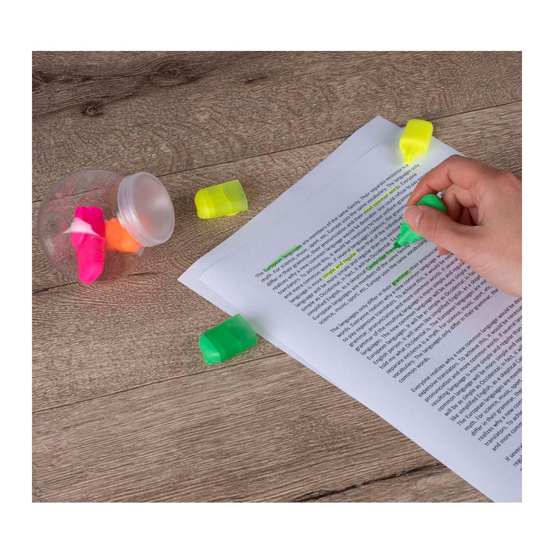 Textmarker Mini, 4 Stk