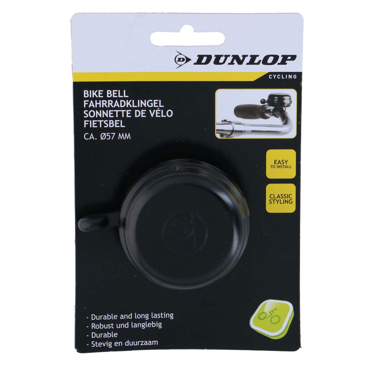 Dunlop Fahrradklingel schwarz 57mm