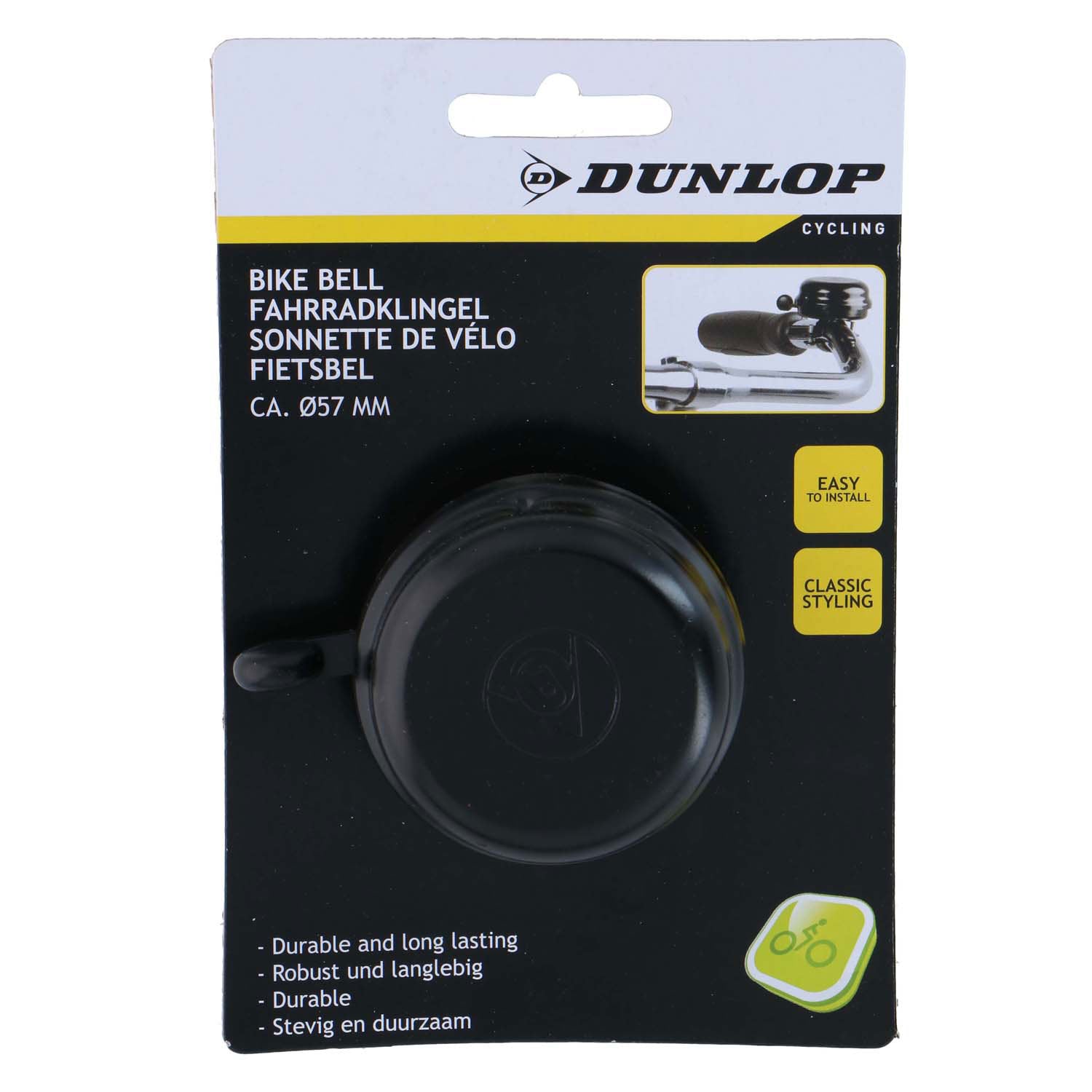 Dunlop Fahrradklingel schwarz 57mm
