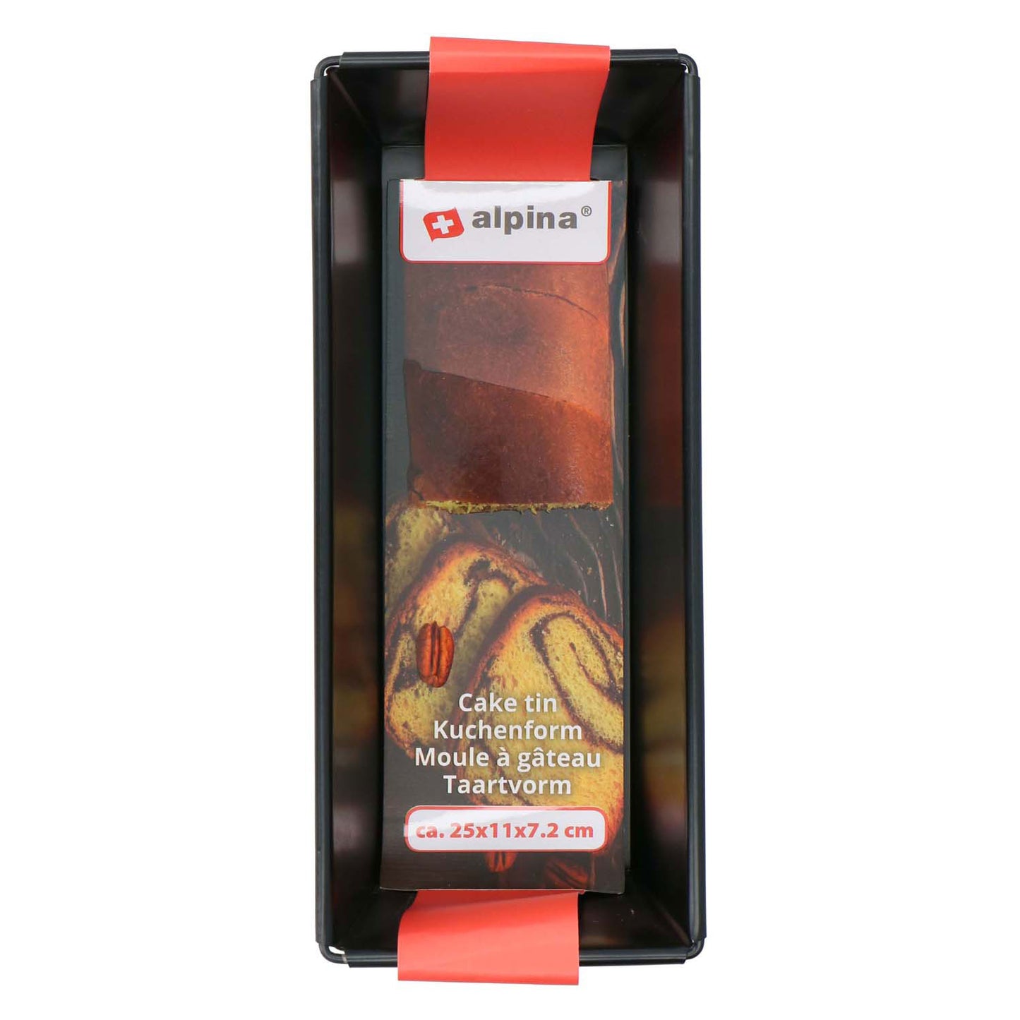 Alpina -Kuchenform 25x11x7,2 cm schwarz
