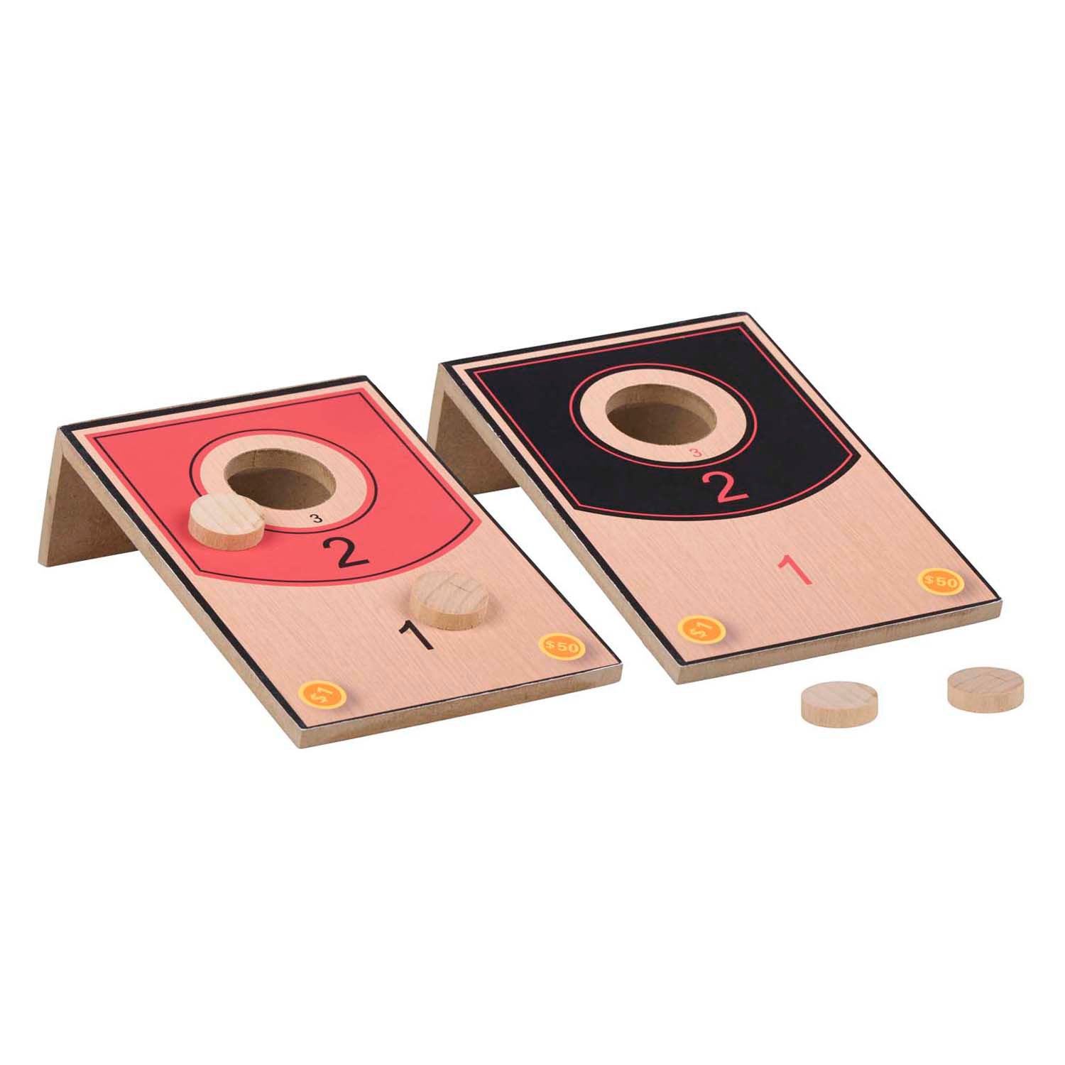 Holzwurfspiel, 6-teilig.