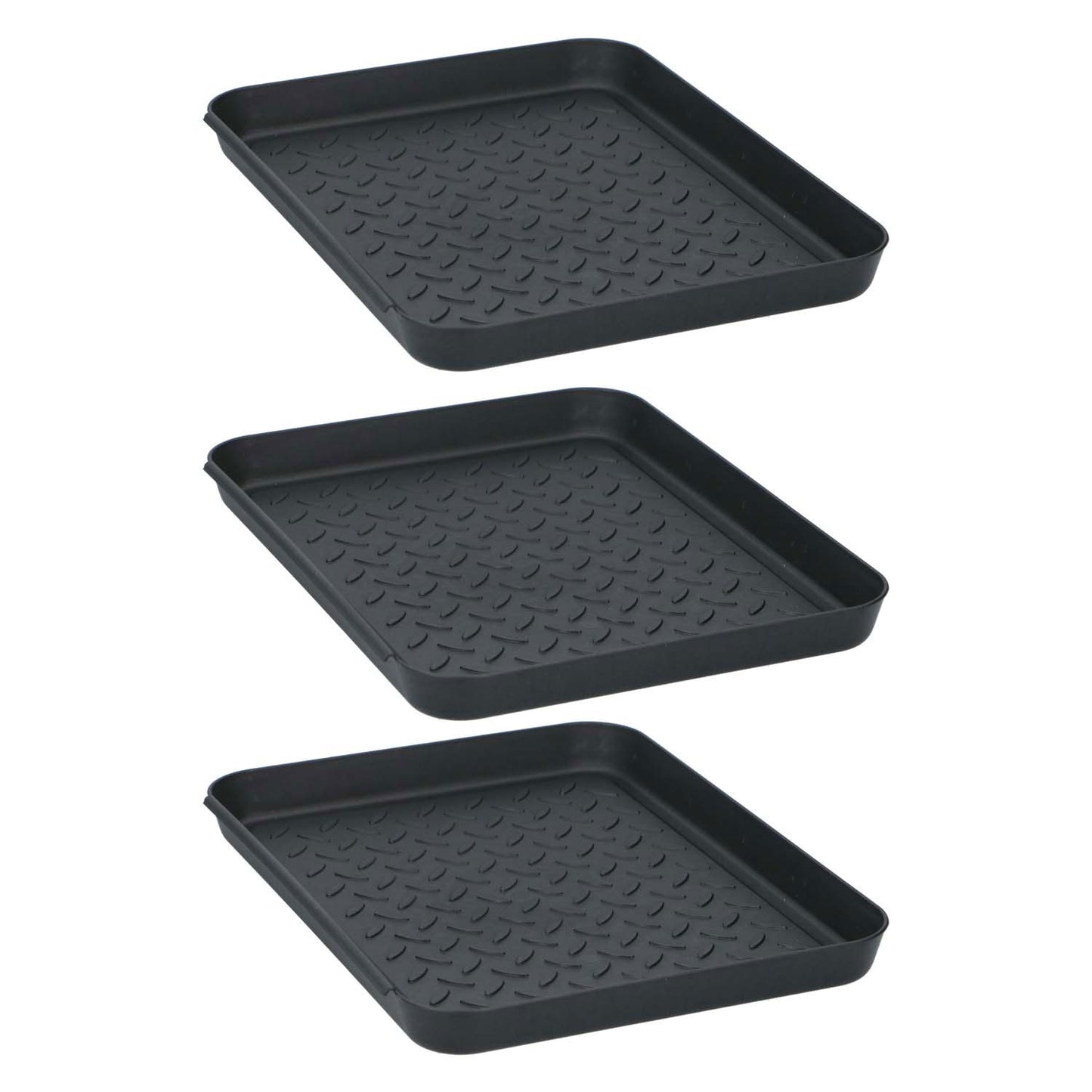 Tom Tom multifunktionale Behälter 35x27,5x3 cm 3 Stück schwarz