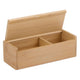 Aufbewahrungsbox aus Holz mit Deckel, 16,5 x 6,5 cm