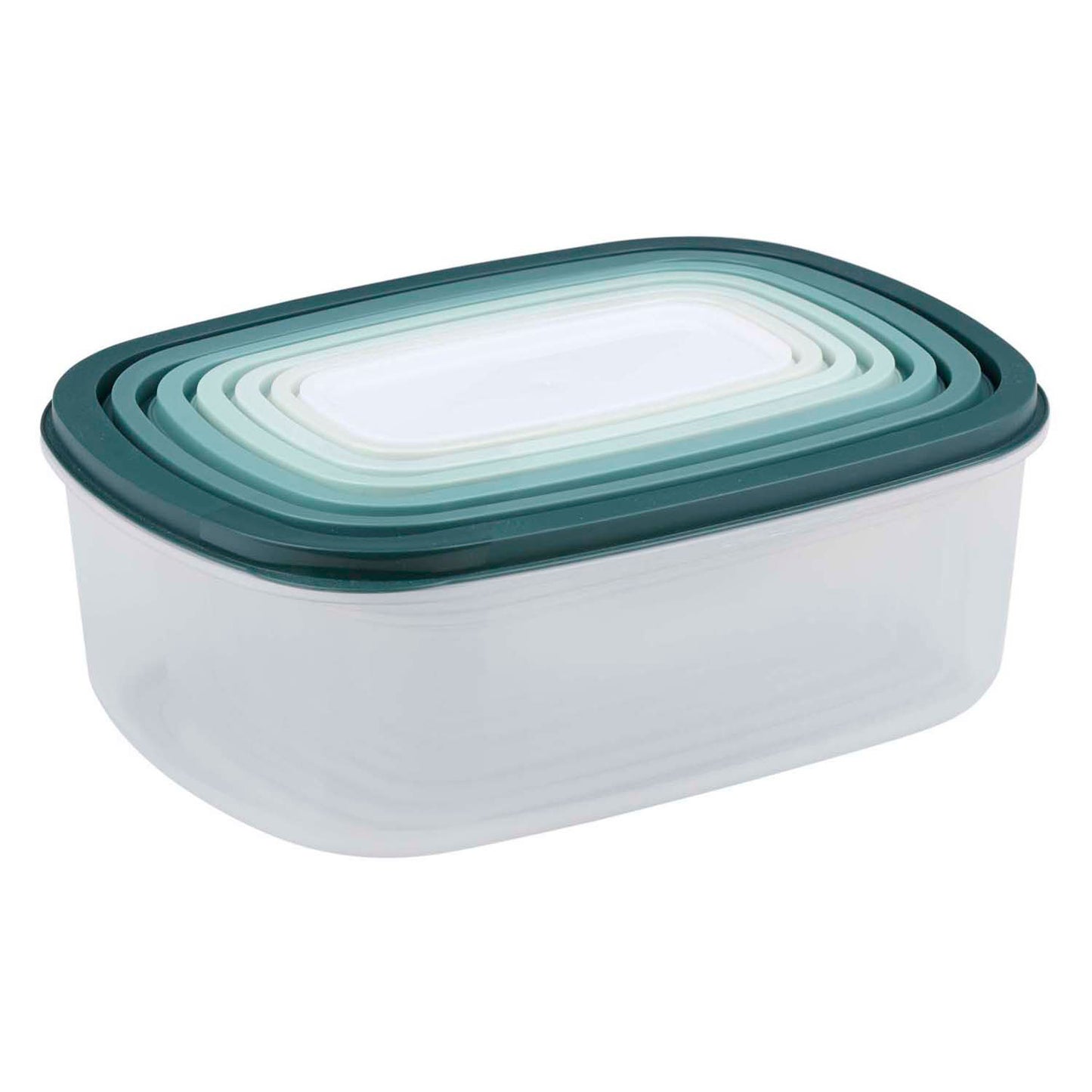 Aufbewahrungsbox 6-teilig mit Deckel.