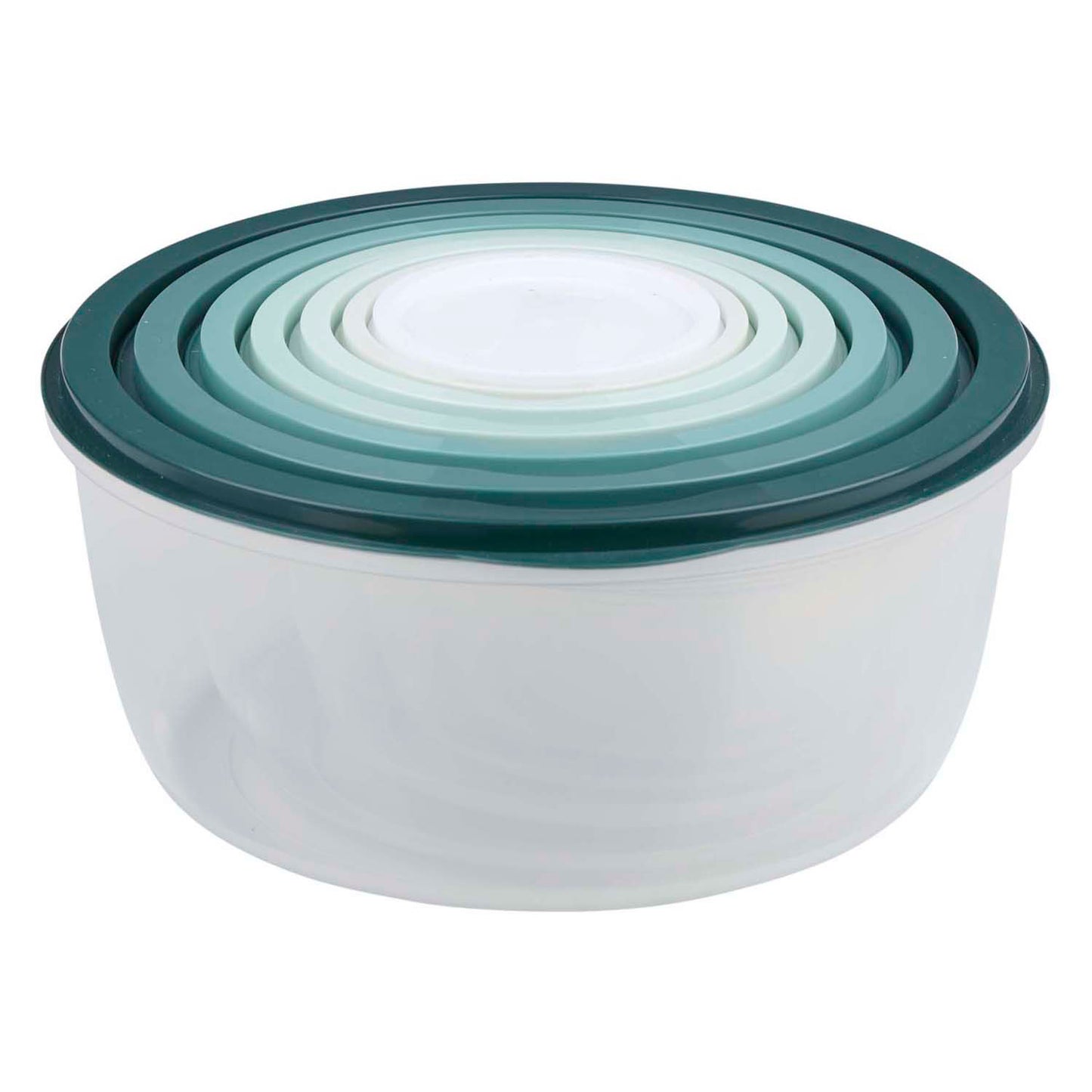 Aufbewahrungsbox 6-teilig mit Deckel, rund