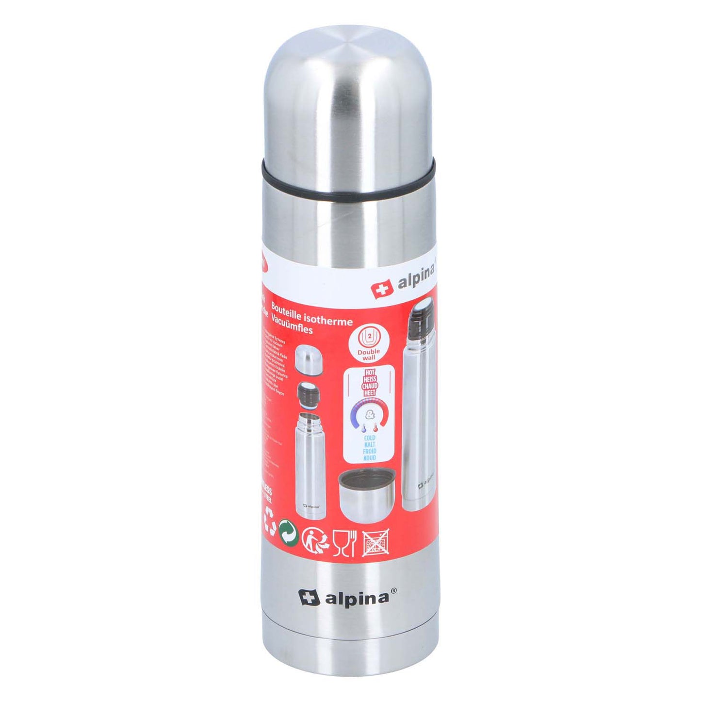 Alpina doppelwandige Isolierflasche 480 ml