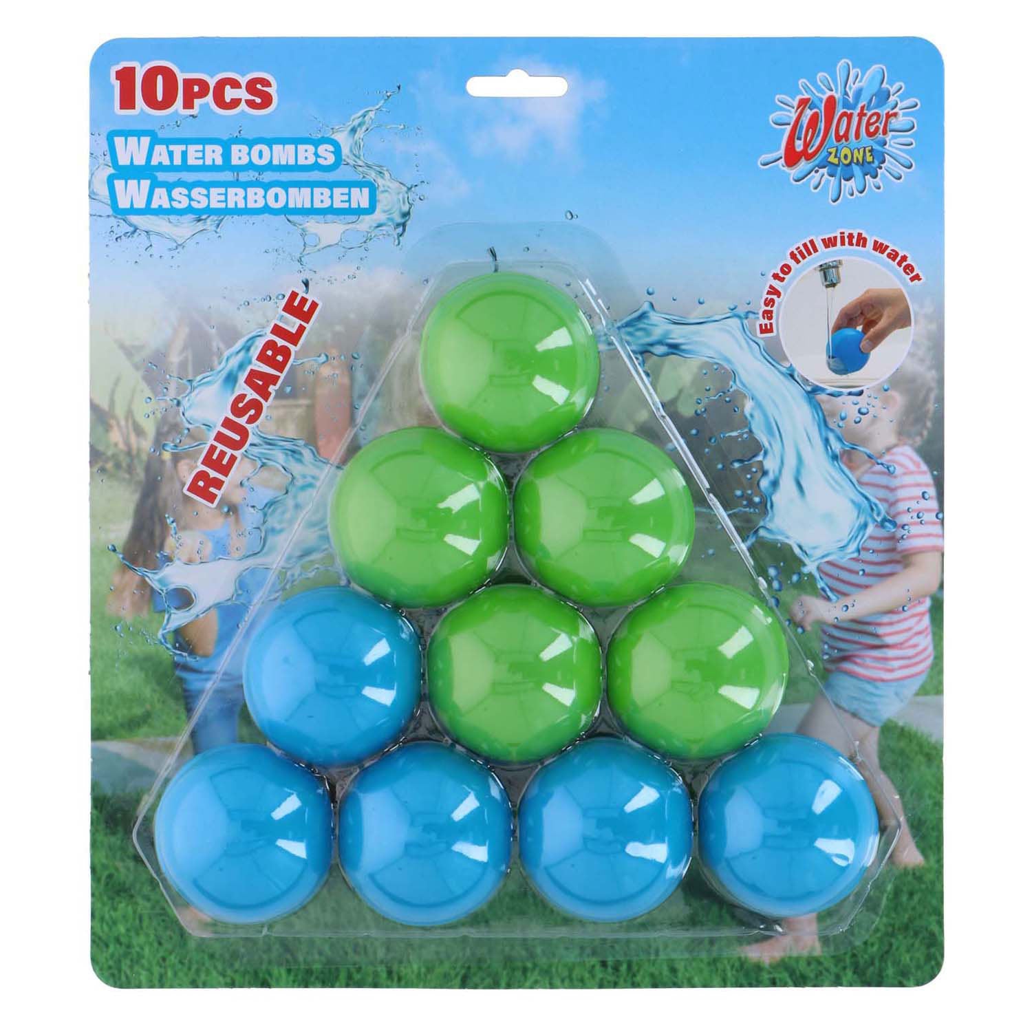 Wiederverwendbare Wasserballons – 10 Stück.