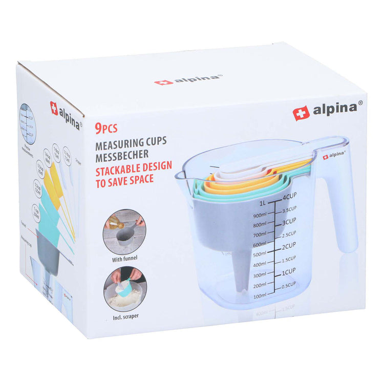 Messbecher-Set, 9-tlg.