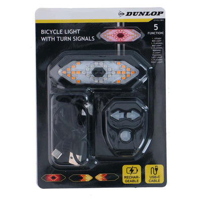Dunlop Fahrradlampe mit Fahrtrichtungsanzeiger