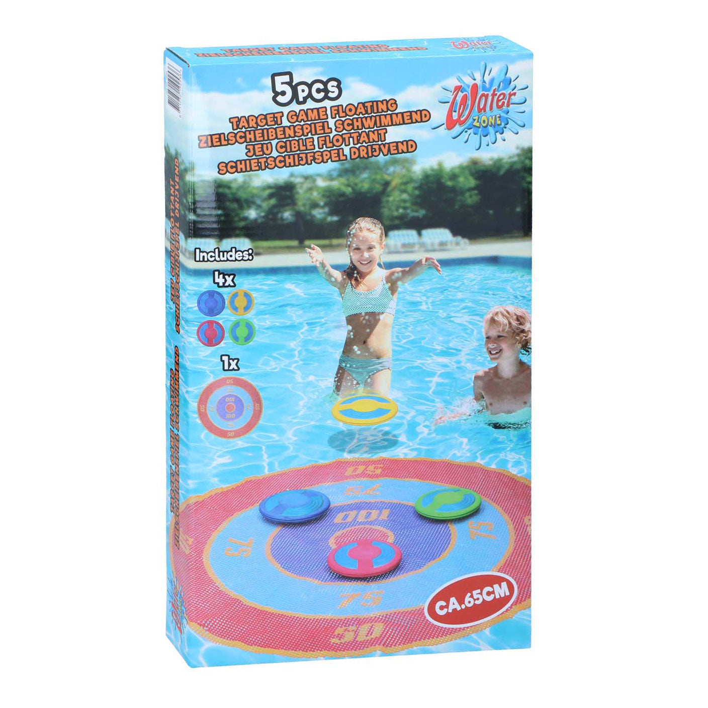 Schwimmendes Zielspiel, 5-teilig.