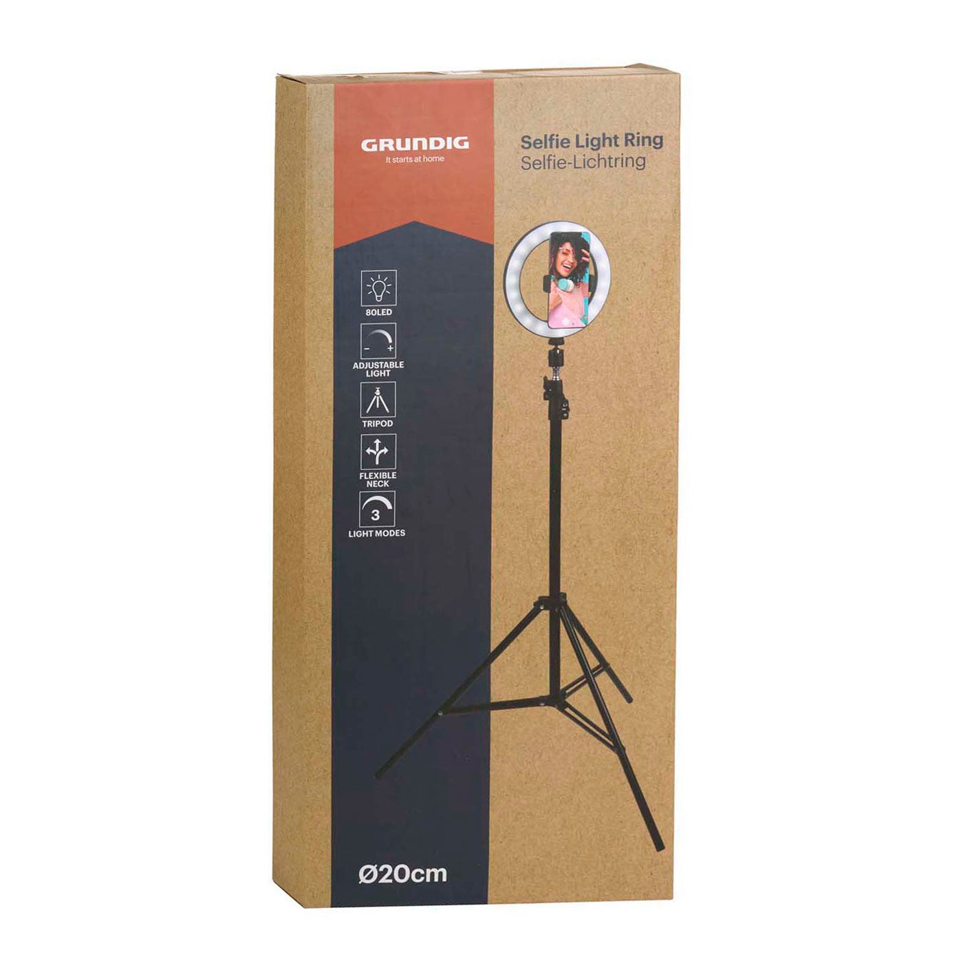 Selfie LED-Ringlampe 20cm