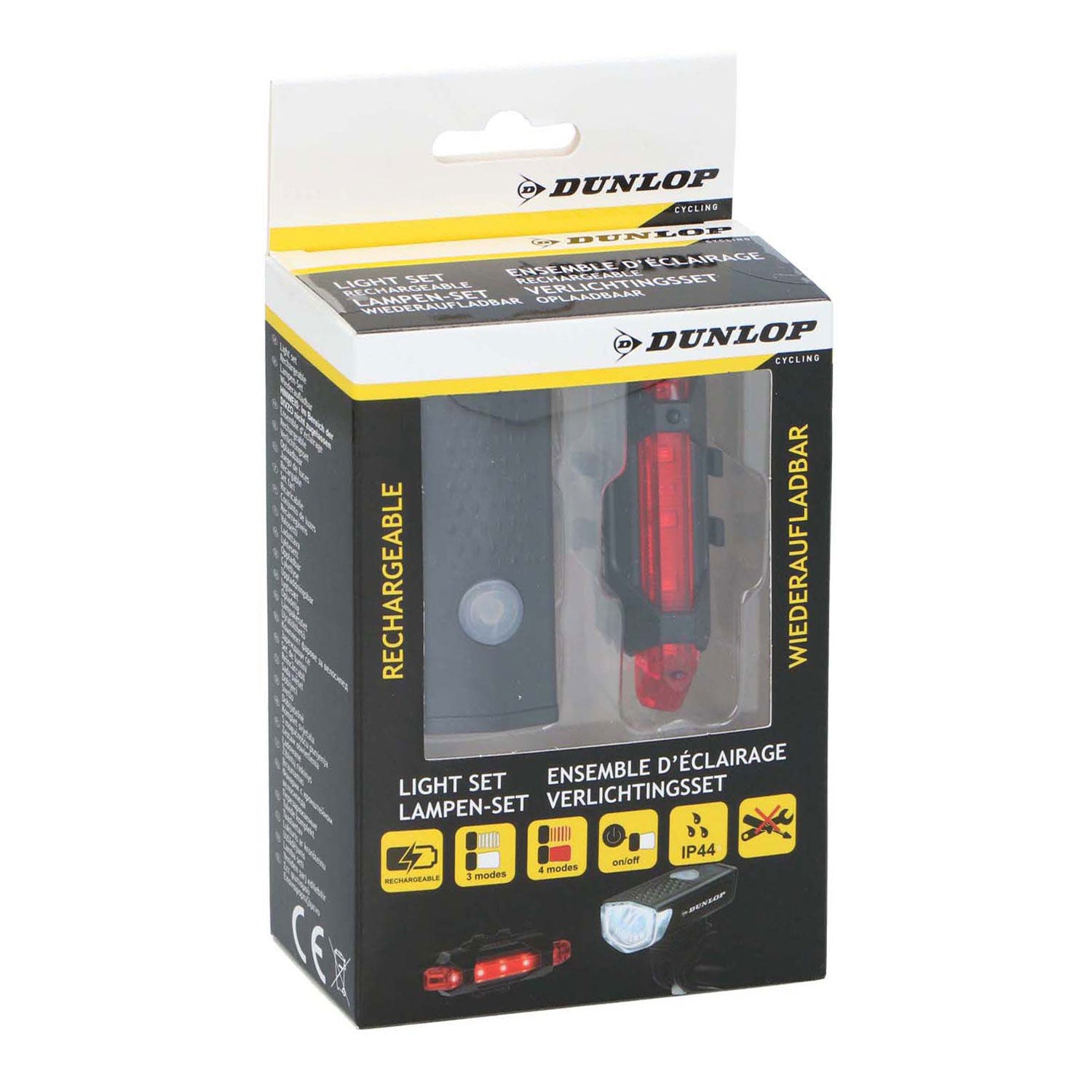 Dunlop Fahrradbeleuchtungsset, 2-tlg.