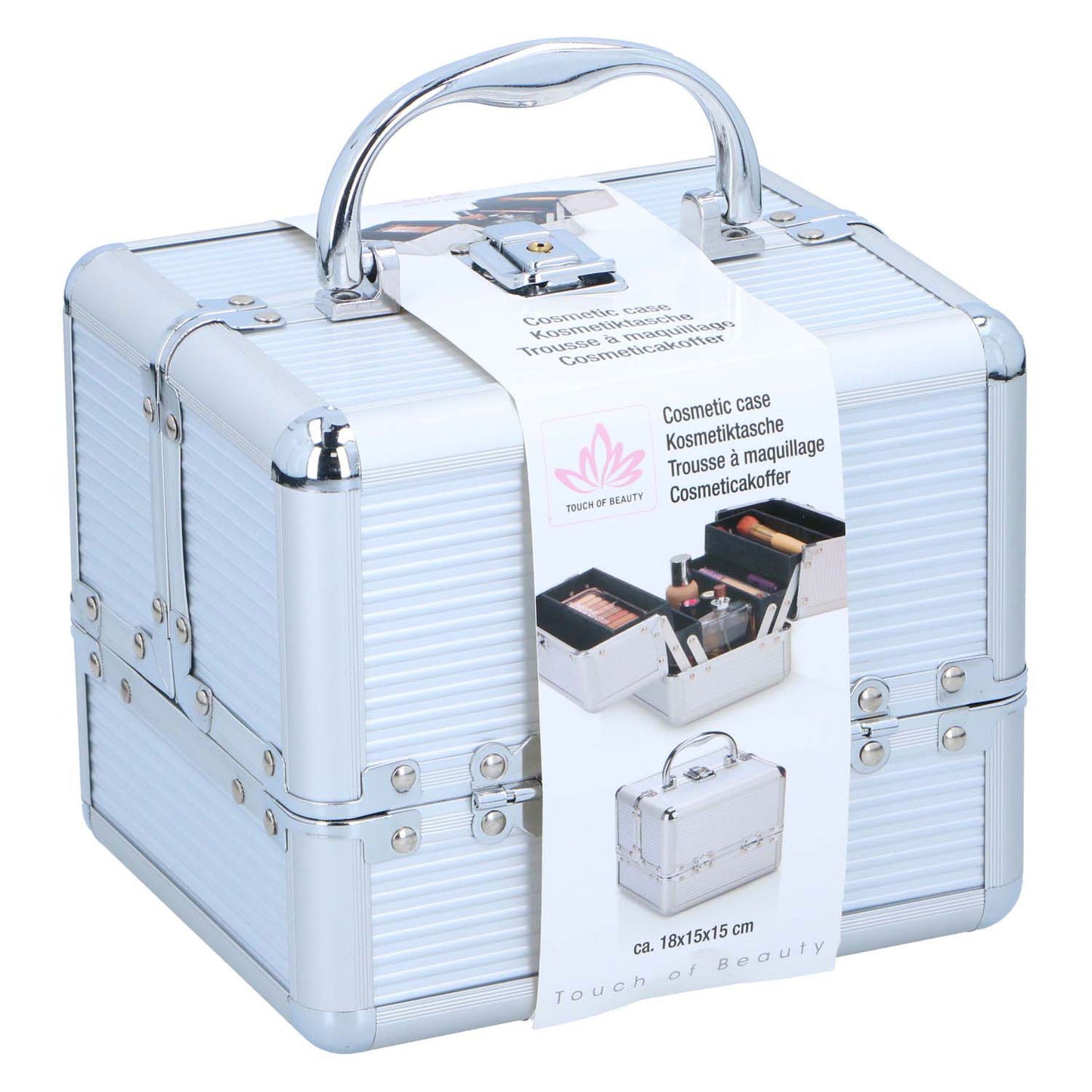 Make-up-Etui silber