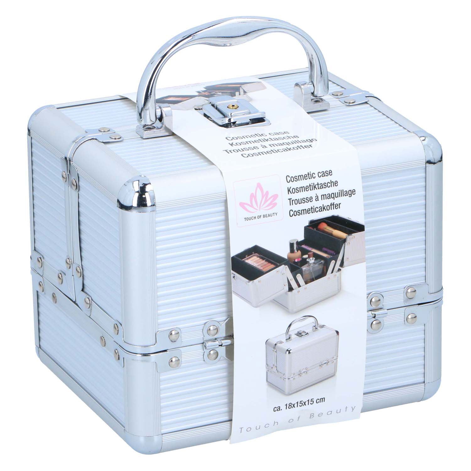 Make-up-Etui silber