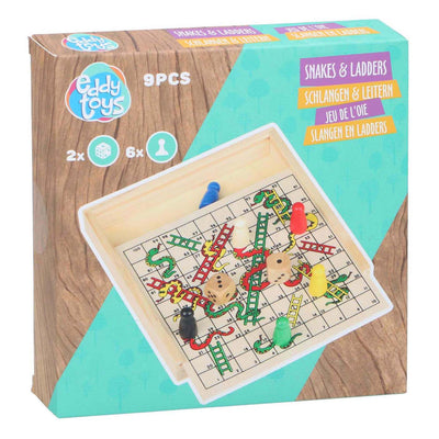 Spiel mit Schlangen und Leitern aus Holz