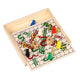 Spiel mit Schlangen und Leitern aus Holz