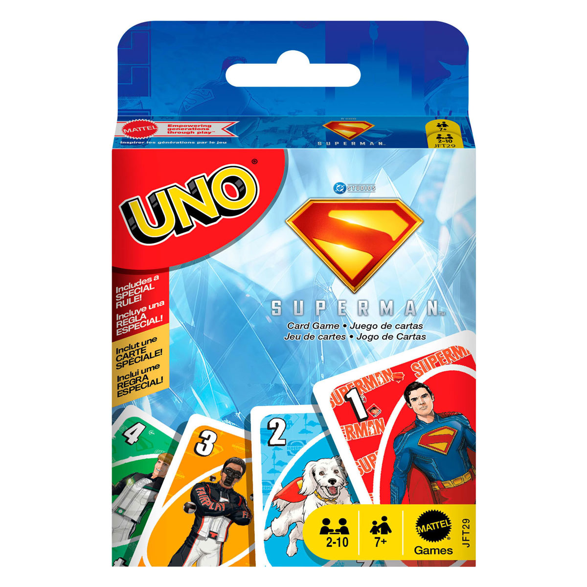 Mattel Uno Superman-Kartenspiel
