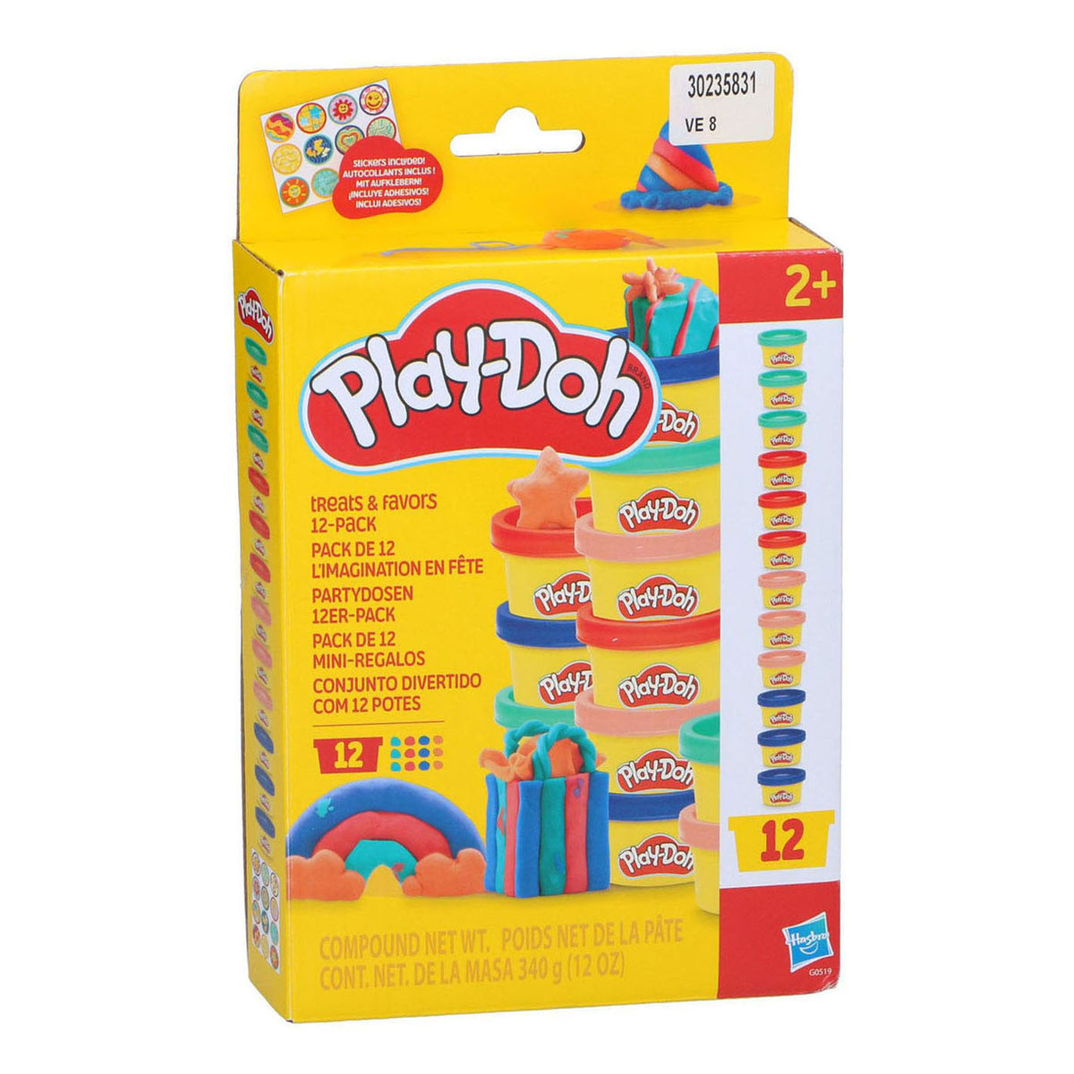 Hasbro Play-Doh-Leckereien – 12 Gläser Modelliermasse