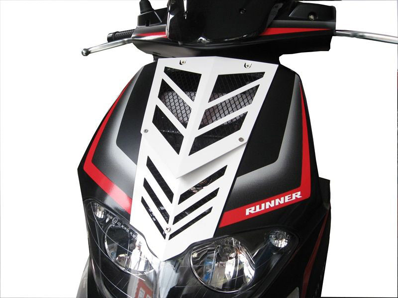 OpticParts df Pre -Frontooster Runner SP Neues Modell Aluminium Weiß