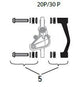 SRAM -Discbrems -Adapter -Abstandshalter set avid sst