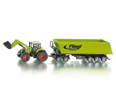 Siku 1949 Traktor mit Frontlader, Dolly und KiepWagen 1:50