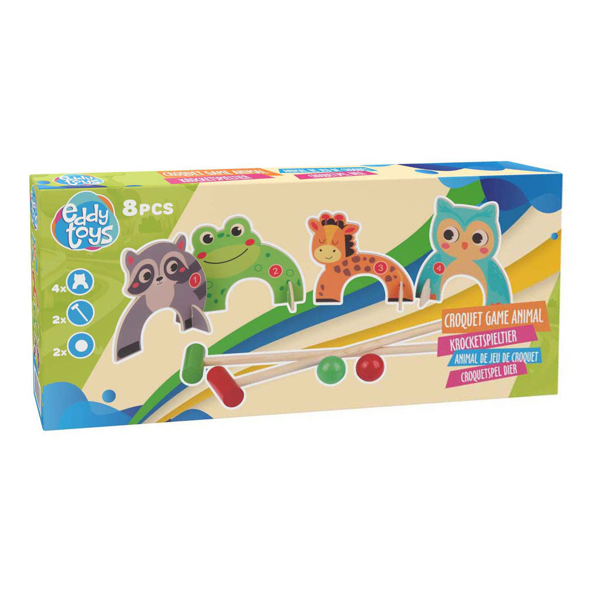 Holzkrocket -Spieltiere, 8dlg.