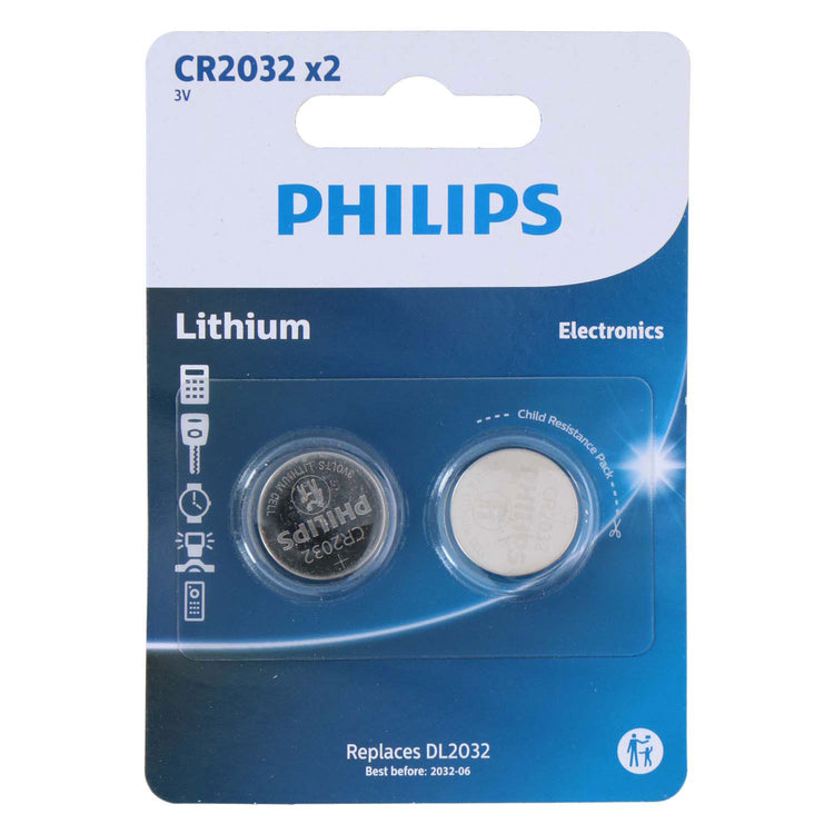 Button Cell Baterrij CR2032, 2st.