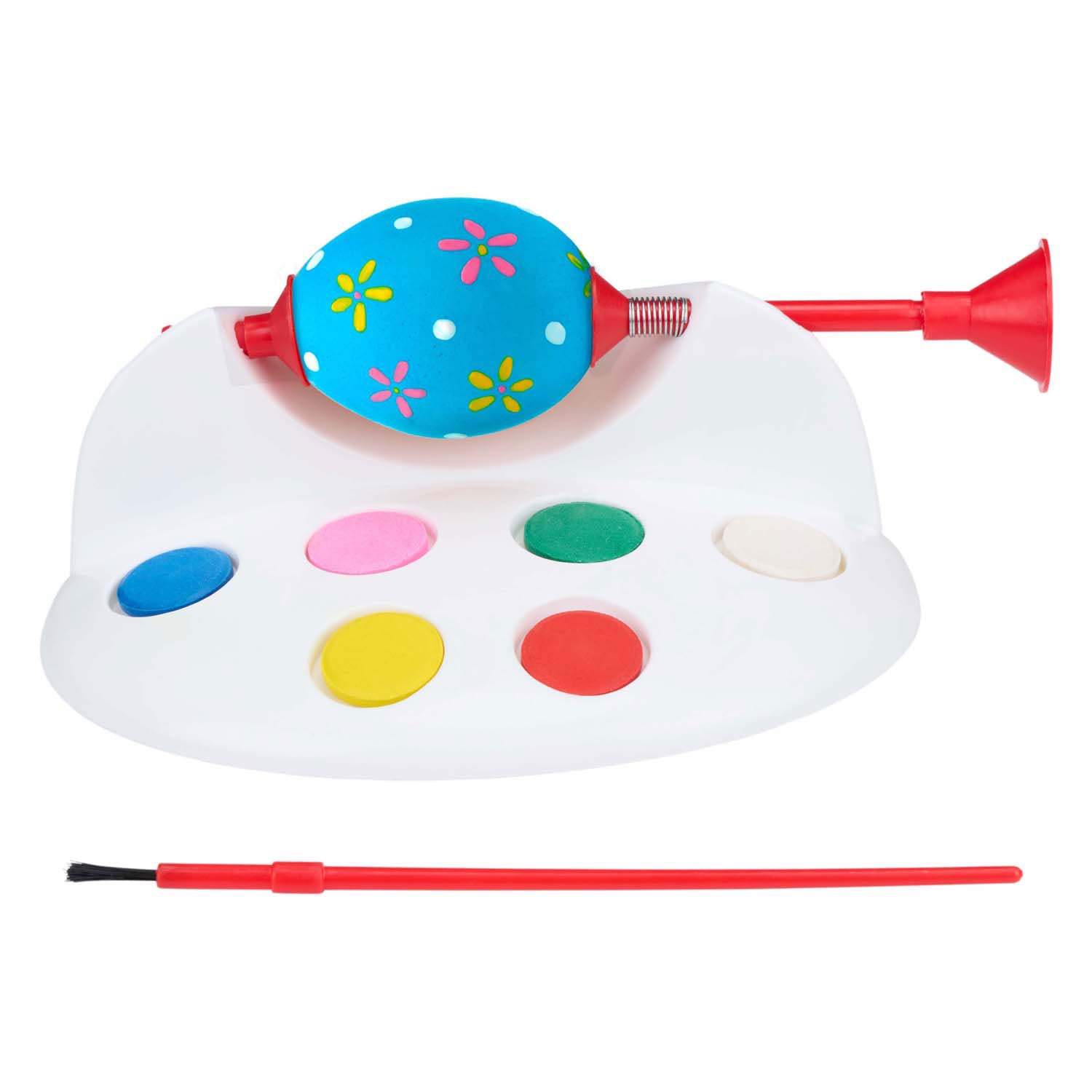Ei -Paint -Set mit Pinsel