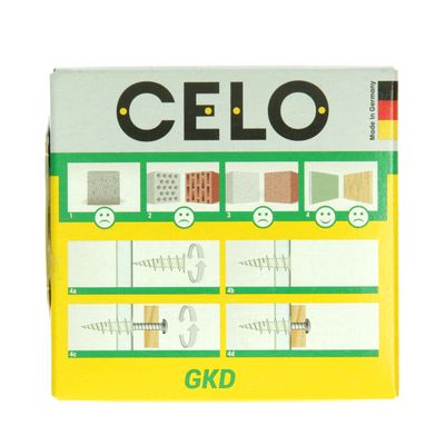 Celo 1067402 – Metall-Gipskartondübel GKDZ 4,5x35, 50 Stück | 1 Stk