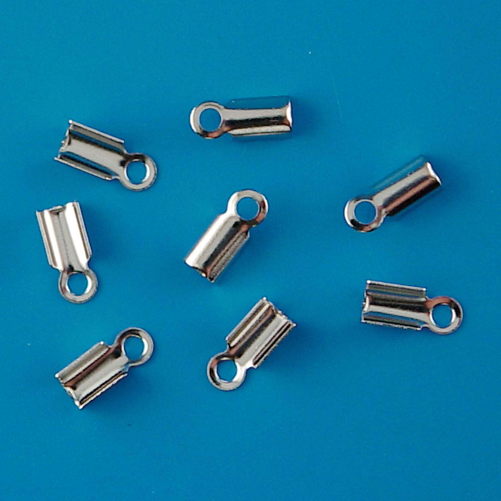 Vaessen creative • Lederklemme 9 mm 26 Stück Silber