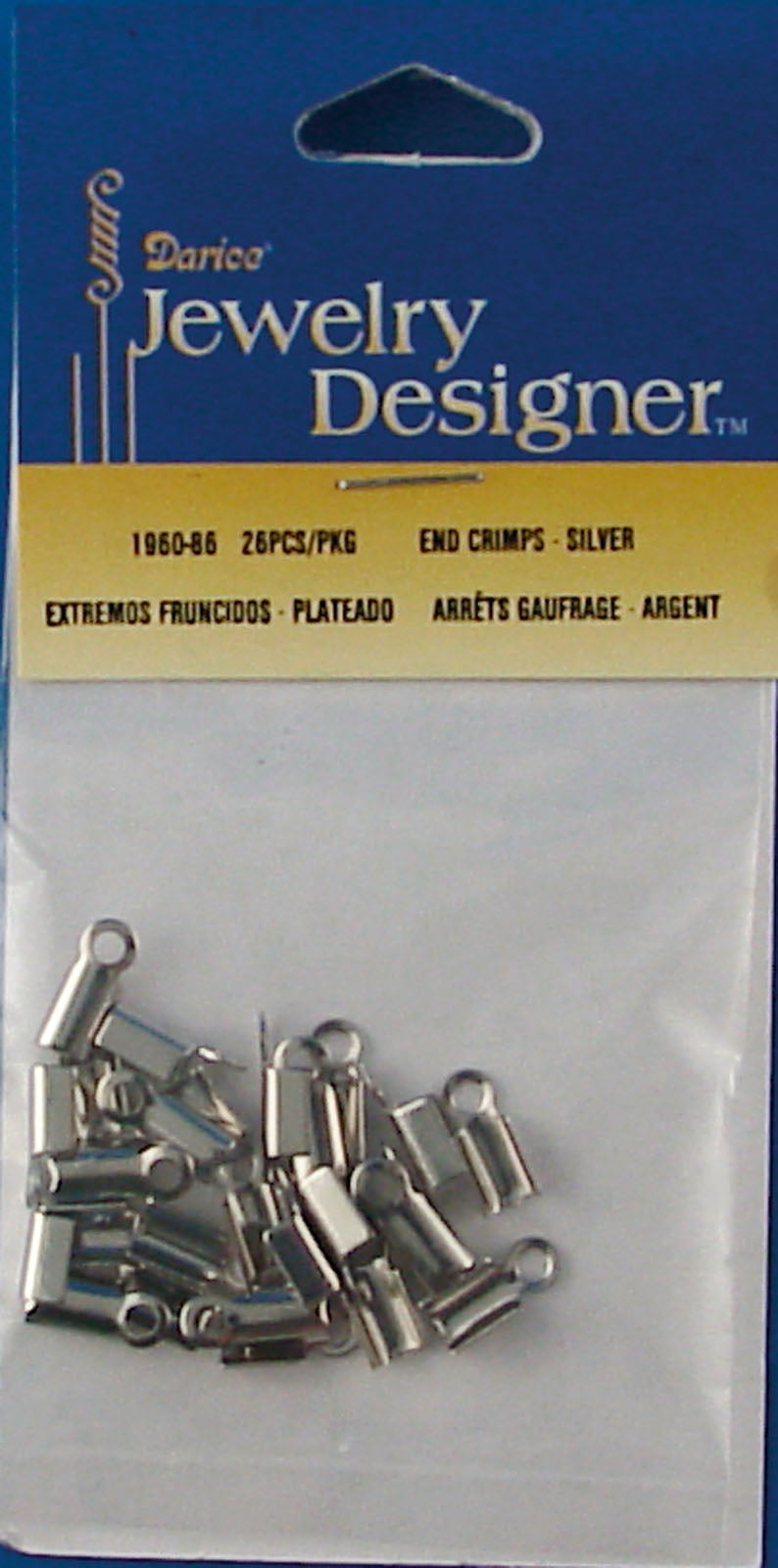 Vaessen creative • Lederklemme 9 mm 26 Stück Silber