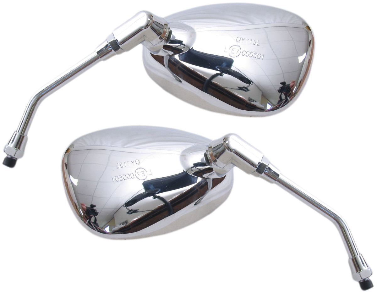 Edge Spiegel Set Scooter Grand Retro Chrome