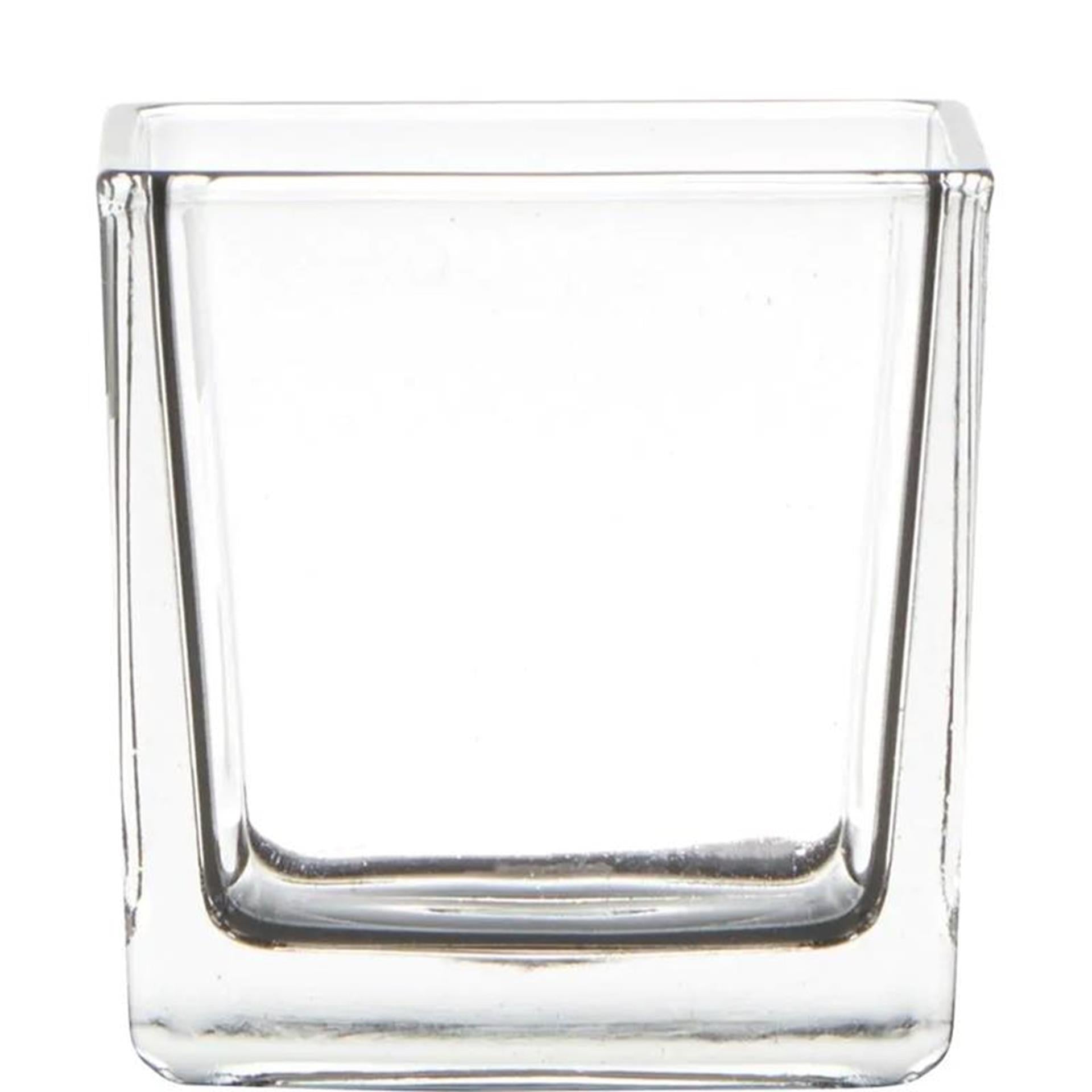 Beilglas Glasvase Würfel 8x8x8cm