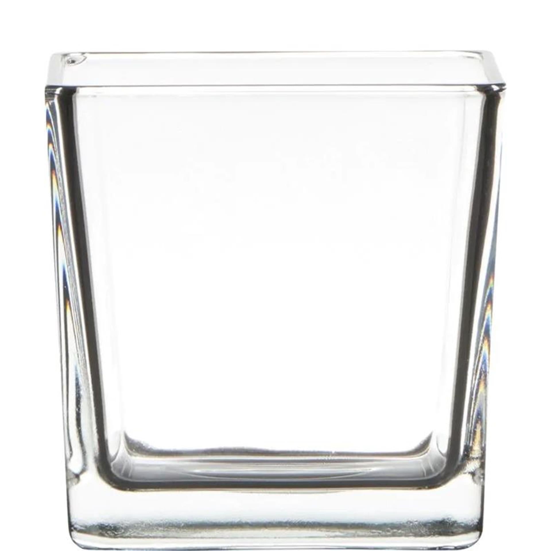 Beilglas Glasvase Würfel 10x10x10cm