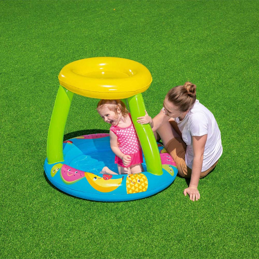 Bestway Babybad Frucht mit Sonnenschatten, 91 x 81 cm