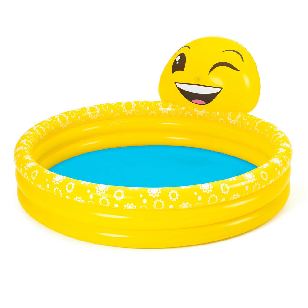 BESTWAY 3-RINGS-SWIMILE-Pool mit Sprühemummer-Sommer-Lächeln, 165x144x69cm