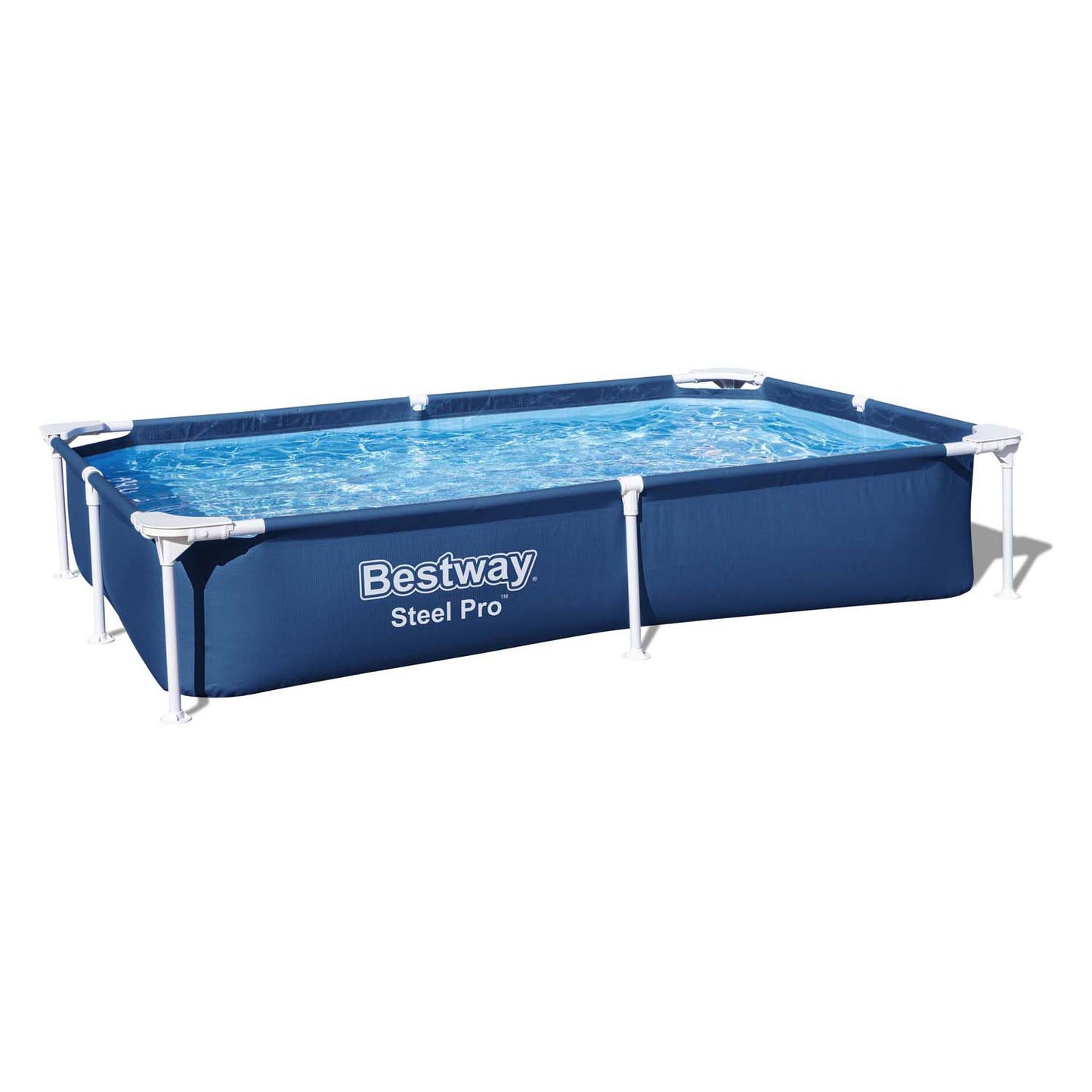 BESTWAY SWIPING Pool Stahlprofi Rechteck, 221 cm