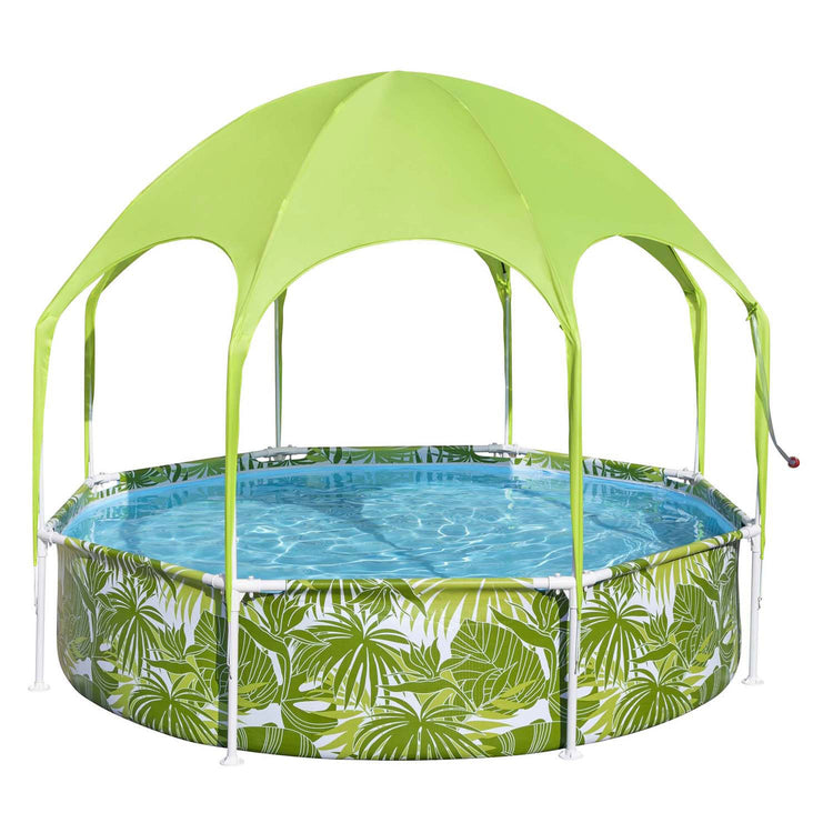 Bestway mein erster Rahmen-Schwimmbad Spritzer-in-schade, Spielrunde mit UV-Markise, 244 cm