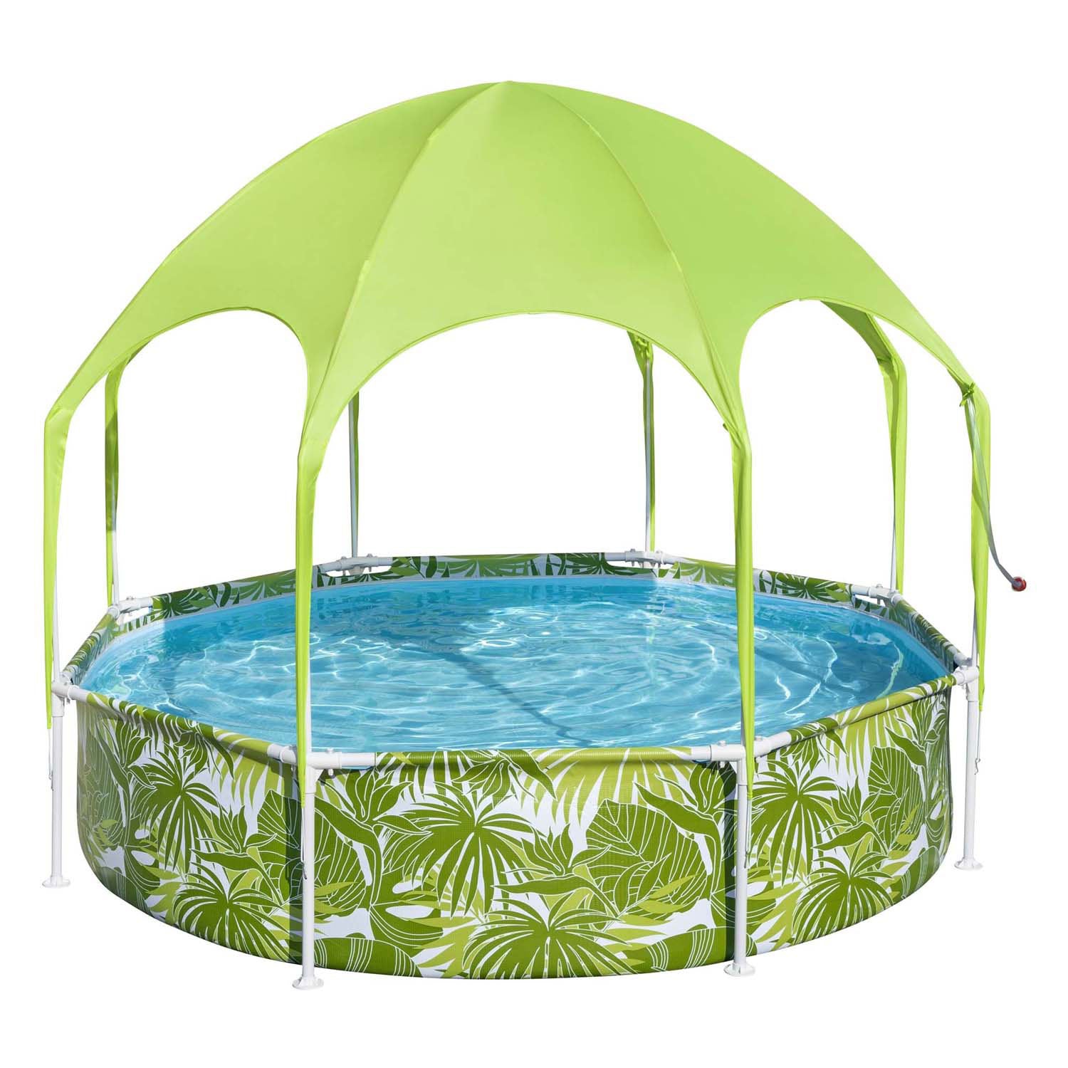 Bestway mein erster Rahmen-Schwimmbad Spritzer-in-schade, Spielrunde mit UV-Markise, 244 cm