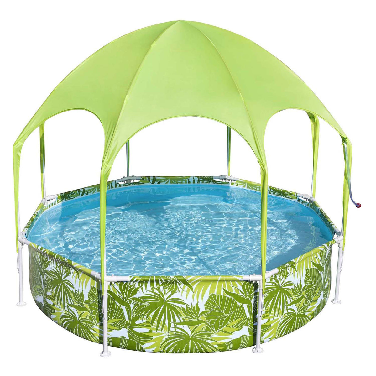 Bestway mein erster Rahmen-Schwimmbad Spritzer-in-schade, Spielrunde mit UV-Markise, 244 cm