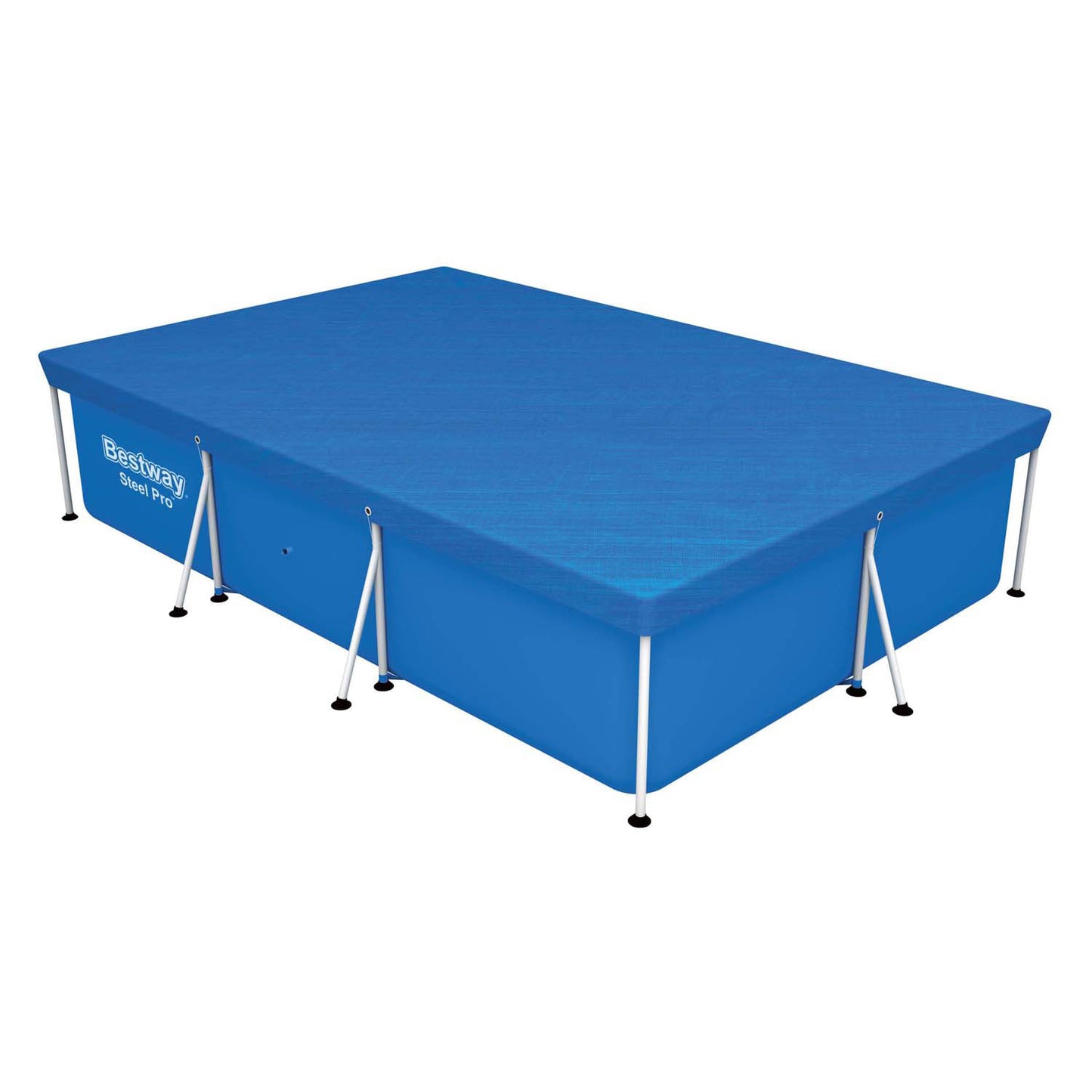 Bestway Stahlabdeckung Rechteck 300 Blau