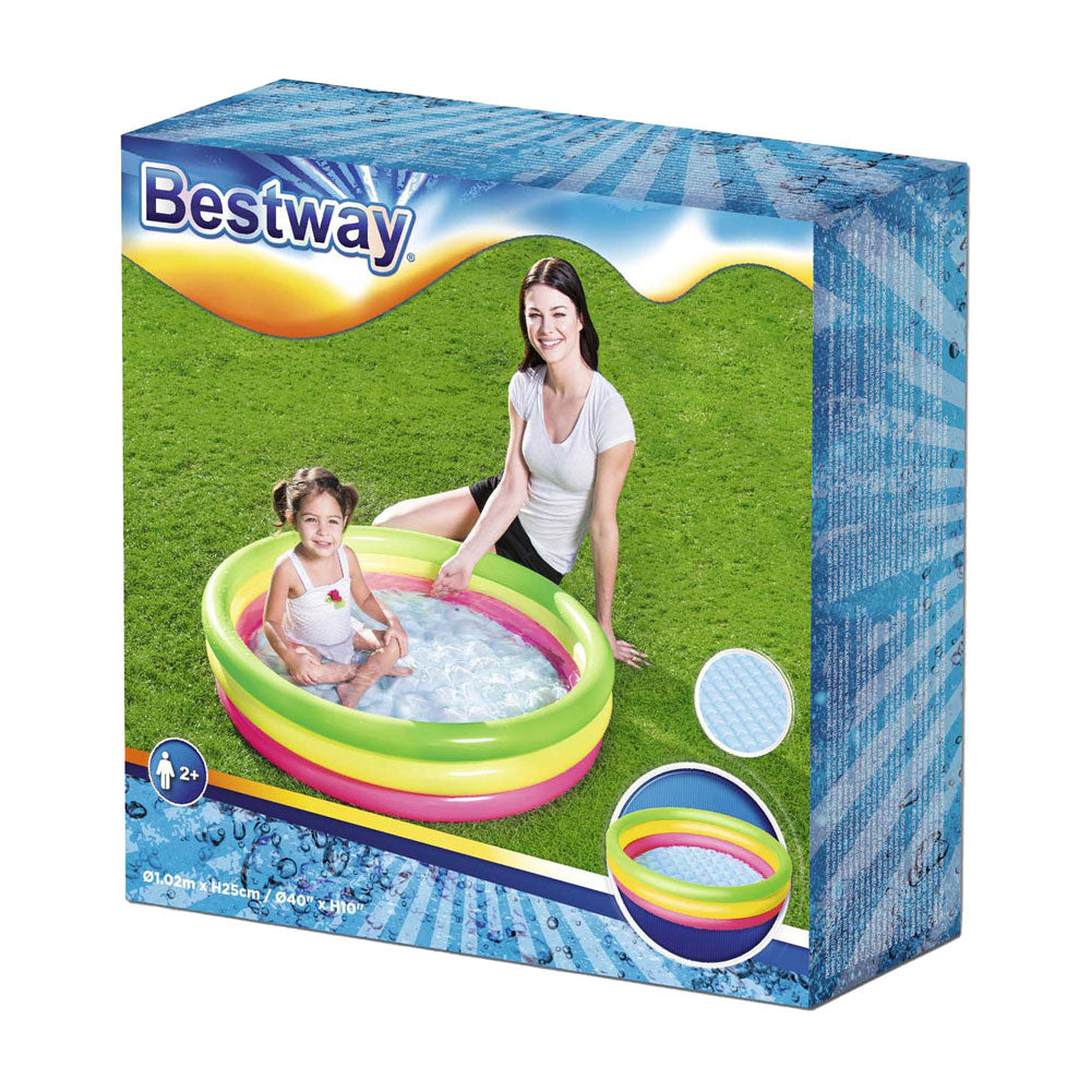 Bestway Kinderpool runde Farben, 102 cm